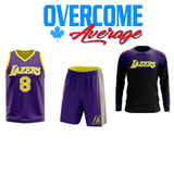 Full Sublimated Basketball Jersey, Custom  Short & Long Sleeve