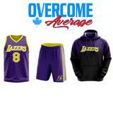 Full Sublimated Basketball Jersey, Custom  Short & Hood